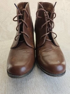 Sugar Inez Lace Up Ankle Bootie. W. 9.5 Med 3" Heel - Picture 1 of 11