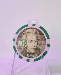 BCG Club select Andrew Jackson $20 Holographic Casino Poker Chip In God We Trust - Picture 1 of 2