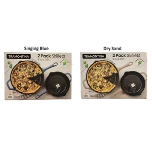 Tramontina Emaille beschichtet Gusseisen Pfanne Set, 2 Stück, 9" & 12" - Bild 1 von 5