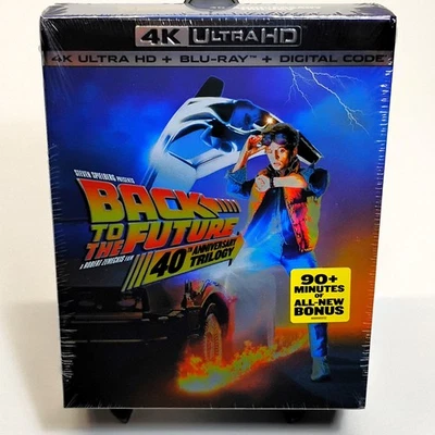 Back to the Future Trilogy: 40th Ann. Ed. 4K + Blu-ray + Digital + Slipcase NEW! - Image 1 of 4