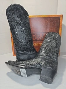 Größe 7 Corral Stiefel Damen Stickerei & Nieten Westernstiefel | Snip Toe 13" Schaft - Bild 1 von 9