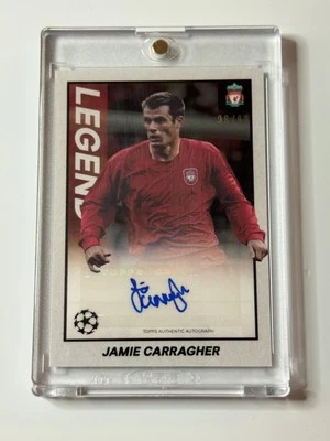 2021-22 Topps Merlin Heritage 97 Auto Silver Jamie Carragher 98/99 - Image 1 of 2