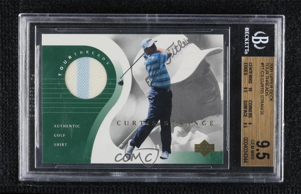 2001 Upper Deck Tour Threads Curtis Strange #TT-CS BGS 9.5 GEM MINT - Image 1 of 3