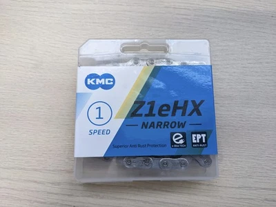 KMC Z1eHX Narrow Fahrradkette 1-fach 112 Glieder Silber Single Speed - Bild 1 von 2