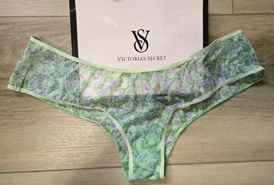 Calcinha Hiphugger Vintage Victoria's Secret Body by BBV Floral Transparente P M *LEIA* - Imagem 1 de 4