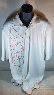 CUTTER & BUCK CB DRY TEC 100% POLYESTER GOLF SHIRT-3XL White - Image 1 of 4