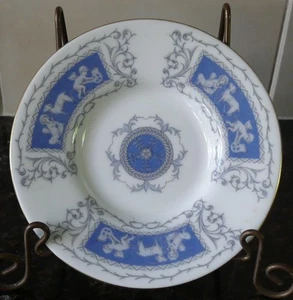 Piattino dispari Coalport REVELRY blu bordo liscio 4-3/4" (per tazza Canton) - Foto 1 di 1
