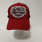 Atlanta Motor Speedway FR8 Auctions 200 Trucker Hat Cap Adult OSFA Red