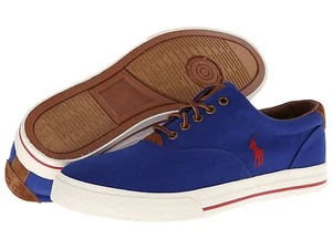 Zapatos de estilo de vida de lona real/rojo polo ralph lauren 816508154006 vaughn Mn's (M) Real/Rojo - Imagen 1 de 7