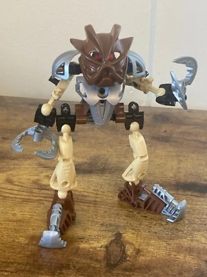LEGO BIONICLE: Toa Pohatu Nuva (8568), 100% completo, 2002, marrón, piedra Foto 1 de 2