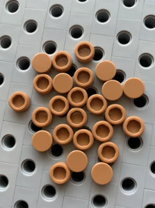 Lego 1x1 Turrón Redondo Acabado Suave Azulejos Punto Piso Techo Nuevo Lote de 25 - Imagen 1 de 2