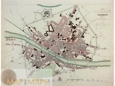 Florence Firenze Antique town plan Baldwin Cradock 1835