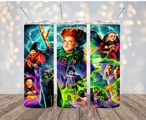 Hocus Pocus Inspired 20 oz Stainless Steel Tumbler Handmade - Picture 1 of 1