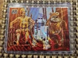 2024 Star Wars Galaxy Chrome Friends Forever #ed/99 WAVE REFRACTOR - Picture 1 of 3