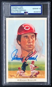 Johnny Bench GEM MT 10 Signed Autograph Perez Steele Celebration Reds PSA - Picture 1 of 2