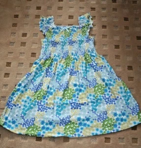 Gymboree SEA SPLASH Vintage NWT 10 Blue flower floral smocked dress - Picture 1 of 2