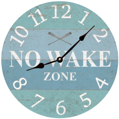 No Wake Zone Wall Clock-Lake Wall Clock - Image 1 of 4