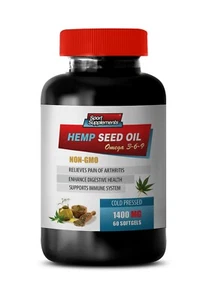 Apoyo cardiovascular, ACEITE DE SEMILLA DE CÁÑAMO ORGÁNICO 1400mg (1), impulso cerebral y memoria - Imagen 1 de 9