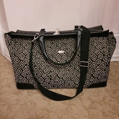 Diane Von Furstenberg Weekender Duffle Carry On Bag with Shoulder Strap Zip Top - Image 1 of 4