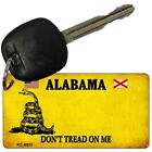 Alabama Dont Tread On Me Novelty Metal Aluminum Key Chain License Plate Tag Art