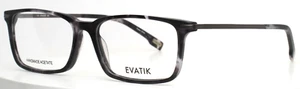 EVATIK 9240 M403 Matte Grey Tortoiose Mens Rectangle Eyeglasses 58-17-150 B:38 - Picture 1 of 15