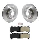 Front Disc Brake Rotors Integrally Molded Pad Kit For Cadillac Cts Ct6 Chevrolet
