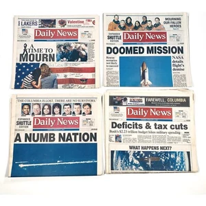 Transbordador espacial Columbia Disaster 2003, 4 periódicos de California - Imagen 1 de 1