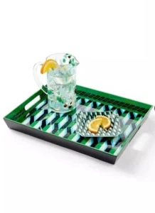 Diane Von Furstenberg Arrow Geo Green Melamine Serving Tray DVF  Target - Picture 1 of 3