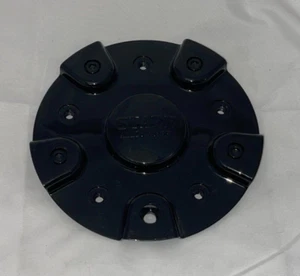 STARR ALLOY WHEEL GLOSS BLACK WHEEL RIM CENTER CAP C-525-1 - Picture 1 of 2