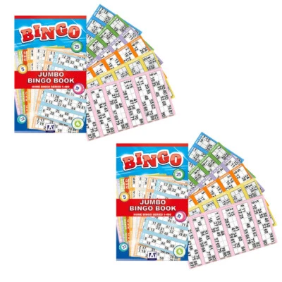 ANKER 2 x Jumbo Bingo Books Pads 960 Bingo Tickets Family Game Cards