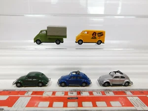 5x Praliné H0 1:87 Modello: DKW F 89 L Persil + VW / Volkswagen Maggiolino,Mint - Foto 1 di 5