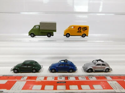 5x Praliné H0 1:87 Modello: DKW F 89 L Persil + VW / Volkswagen Maggiolino,Mint - Immagine 1 di 4