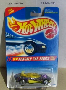 HOT WHEELS 1994 KRACKLE CAR SERIES FLASHFIRE IN PURPLE & YELLOW #4/4 - Bild 1 von 1