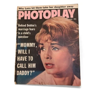 Photoplay June Vintage Movie Fan Magazine Classic Hollywood Feature 1960 - Imagen 1 de 5
