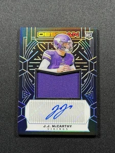 Camiseta deportiva Panini Obsidian 2024 - Rookie Jumbo autógrafos J.J. McCarthy #RJJ-JJM... - Imagen 1 de 2