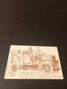 HUMOR - POSTKARTE - KOMM, FAHRE MIT MEINEM AUTO........SLOT 177 - Bild 1 von 2