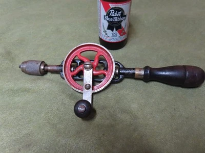 Ручная дрель Millers Falls No5, патрон 3-челюстной 1/4 дюйма, железная рама, США ~ GD+ 🤠MF11.2.25 - Изображение 1 из 4