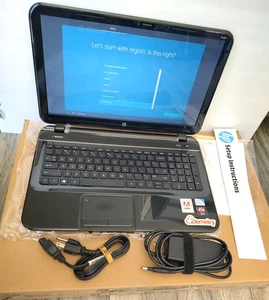 HP Slim Book 15-b011nr LAPTOP 15.6"HD 8GB RAM 500GB HD Intel 1.6GHz CPU ***EX*** - Picture 1 of 10