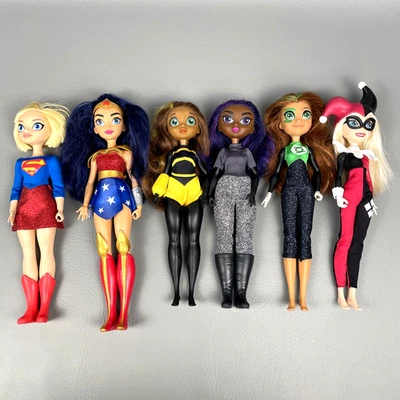 DC Super Hero Girls Muñeca 11" Lote de 6 Linterna Verde Catwoman Supergirl COMO SE ENCUENTRA Foto 1 de 4