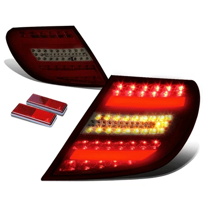 Luces de freno traseras LED completas para Mercedes W204 C250 C300 C350 2008-2011 Foto 1 de 4