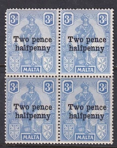 Malta - 1925, Overpt on SG141 - block of 4 - MNH - Picture 1 of 2