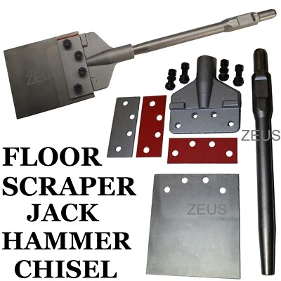 JACK HAMMER FLEXIBLE LINO & TILE FLOOR SCRAPER LIFTER JACKHAMMER CHISEL HITACHI - image 1 of 4