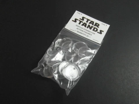 STAR WARS ACTION FIGURE DISPLAY STAND FOR VINTAGE FIGURES CLEAR X 20 T1c Cover