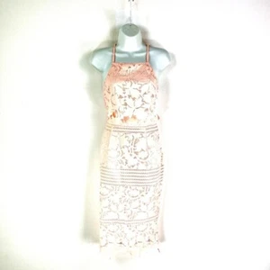-- Asos pale pink lace bodycon summer occasion dress size 10 - Picture 1 of 4