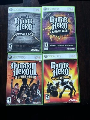 Juego de 4 CD Guitar Hero excelente estado con manuales Foto 1 de 4