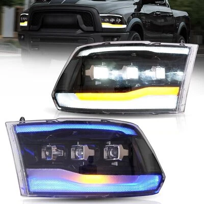 Faros proyectores LED VLAND para Dodge Ram 1500/2500/3500 2009-18 con animación Foto 1 de 4