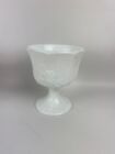 Fenton White Indian Milk Glass Colony Harvest Pedestal Compote Candy Dish