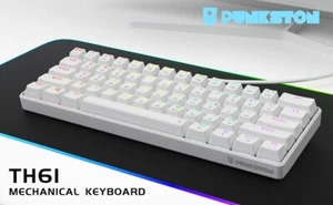 Teclado mecánico Punkston Th61s luces multicolores mini teclado con cable *NUEVO* - Imagen 1 de 2