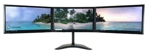 NEW TRIPLE SCREEN MONITOR SETUP + STAND FOR PC HOME OFFICE 3 x 22" FULL HD HDMI - Picture 1 of 8