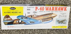 Vintage Guillow’s Curtis P-40 Warhawk “Flying Tiger” Balsa Flying Model Kit - Picture 1 of 4